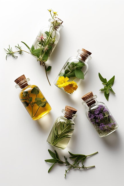 herbal remedies and essential oils