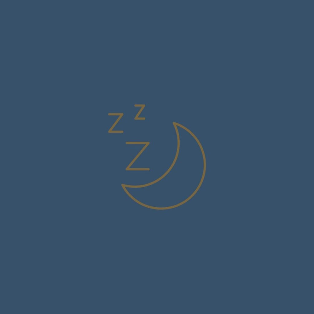 Moon sleeping icon
