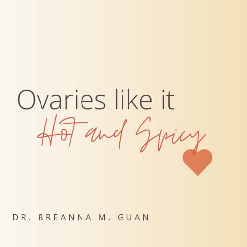 Ovaries like it hot and spicy lettering graphic
